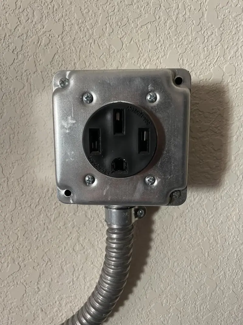 NEMA 14-50 outlet installed for Electrical Panel Upgrade in Van Alstyne